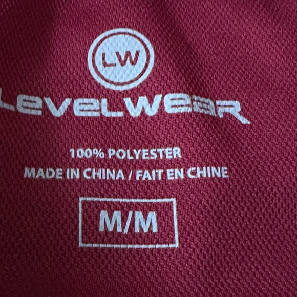 Iowa State LevelWear men’s medium burgundy short sleeve polo - Picture 8 of 8